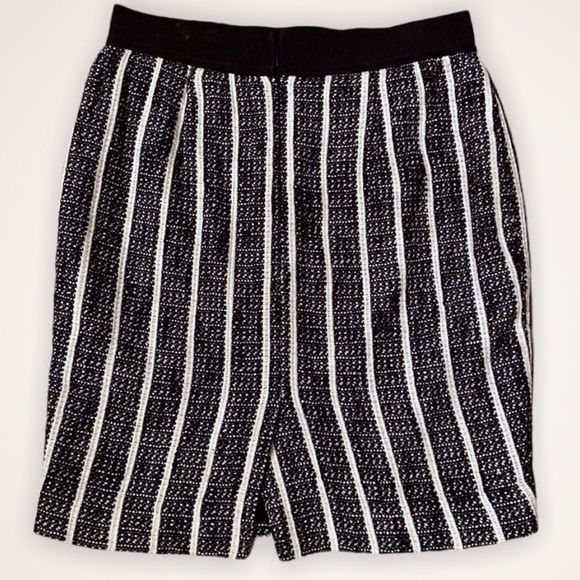 ANN TAYLOR Striped Tweed Pencil Skirt - Picture 4 of 8